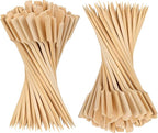 4.7 Inch Bamboo Skewers, 300 PCS Bamboo Paddle Wood Picks, Toothpicks for Appetizers, Cocktail Picks for Drinks, Food Picks, BBQ, Sandwich, Barbecue Snacks.