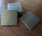 Rev Up Your Ride: V-Twin Engine Coasters for Bikers - Square Slate - Set of 5