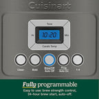 Cuisinart 14-Cup Coffee Maker, Programmable PerfecTemp Glass Carafe Coffee Machine with 1-4 Cup Setting, Brew Strength Control and Brew Pause, Stainless Steel, DCC-3200BKSNAS, Black