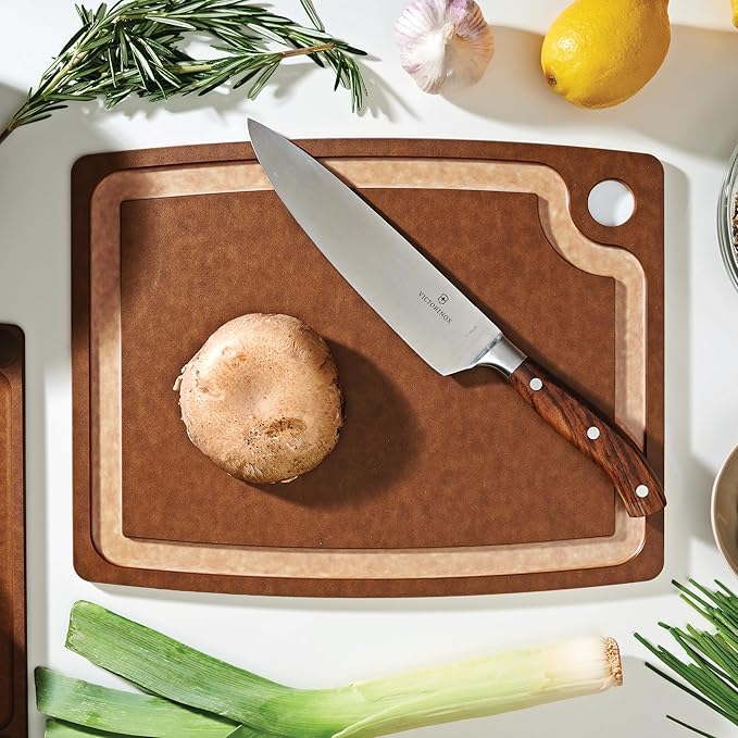 Epicurean Gourmet Series Cutting Board with Juice Groove, 14.5-Inch by 11.25-Inch, Nutmeg/Natural