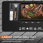 79x39 inches Large Under Grill Mats for Blackstone, Double-Sided Fireproof Outdoor Grill Protective Mat, Oilproof Waterproof BBQ Fire Pit Fireplace Mat