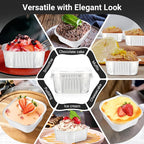 EUSOAR Disposable Ramekins with Lids, Silver 10oz 100pcs Creme Brulee Ramekins Disposable, Muffin Cups for Baking, Mini Cake loaf Bread Containers Pans Cups with Lids for Party Favor Birthday