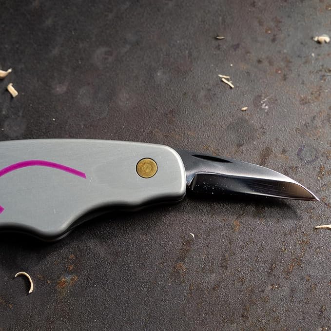 FLEXCUT Carving Tools Detail Jack | Ergonomic Wood Carving Knife with Ergonomic Aluminum Pistol Grip Style Handle to Minimize Hand Fatigue | JKN90 | Made in the USA
