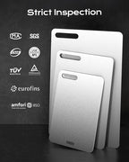 Titanium Cutting Board, 100% Pure Titanium Cutting Boards For Kitchen, Best Non Toxic titanium chopping board, Dishwasher safe, Hygiene and Durability for Meat, Fruit, and Vegetables (12.5L*8W)