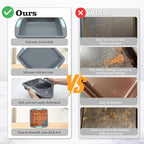 Tongjude 51 Piece Silicone Bakeware Set, Non-Stick Kitchen Oven Baking Pans, Silicone Cake Molds with Muffin Pan, Cookies Baking Sheet, Cake Pan, Donut Pan and Loaf Pan