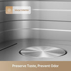 Mova FD10Pro Air Fryer, 6.3QT Large Digital Airfryer with Visible Window, 11 Preset Cooking Modes, Dual Heating System 122-450°F Precise Heat for Even Results, Non-Stick Baskets