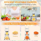 WICHEMI Commercial Vegetable & Fruit Chopper - Stainless Steel Dicer, Cutter for Onions, Potatoes, Peppers & Mushrooms (1/4")