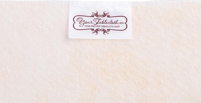 Yourtablecloth Heavy Duty Vinyl Rectangle or Square Tablecloth – 6 Gauge Heavy Duty Tablecloth – Flannel Backed – Wipeable Tablecloth with Vivid Colors & Many Sizes 52 x 70 White