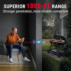 ThermoPro TP829 1000ft Wireless Meat Thermometer Digital for Grilling and Smoking, 4 Meat Probes Grill Thermometer for Outside Grill, BBQ Thermometer for Cooking Turkey Temperature Indicator