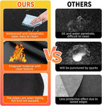 60x40 inch Under Grill Mat for Outdoor BBQ, Extra Large Fireproof Deck Protector Pad, Waterproof Oil-Proof Patio Lawn Mat for Grill, Fireplace & Fire Pit