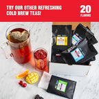 Tiesta Tea - Chunky Watermelon Cold Brew, Loose Leaf, Sweet Watermelon Herbal Tea, Non-Caffeinated, Cold Brew Packets, Makes 64 oz Per Bag (Pack of 10)