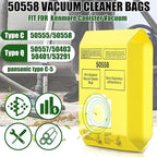 50 Pack Vacuum Cleaner Bags Fit for Kenmore Canister Type C/Q 5055 50555 50557 50558 and Pana·sonic Type C-5 C-18, 200 Series, 400 Series, 600 Series, 700 Series, 800 Series (50 Pack)