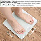 RENPHO Digital Bathroom Scales Weighing Scale with High Precision Sensors Body Weight Scale (Stone/lb/kg) - White, Core 1S