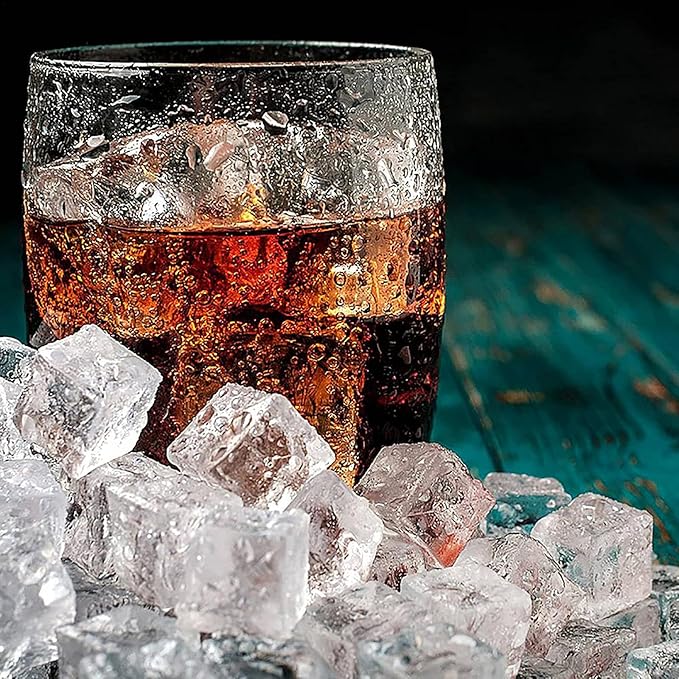 Fake Crushed Square Ice Cubes Artificial Acrylic Crystal Diamonds for Vase Fillers,Table Scatter, Party Favor, Wedding Decoration, Photography Props, Food Display (square-10MM/0.39 in 200 pcs)