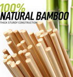 Zulay Kitchen Authentic Bamboo Marshmallow Smores Sticks - 30" Extra Long 5mm Heavy-Duty Bamboo Skewers - Ideal for Grilling & Camping