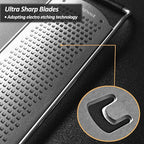 Professional Zester Grater Fine for Hard Cheese, Citrus Fruits, Garlic, Chili, Cinnamon and Nutmeg, Kitchen grater with Razor-Sharp Stainless Steel Blade (Fine)