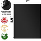 Grillaholics BBQ Grill Mat Heavy - 600 Degree Max Temperature Grilling Sheets - Set of 2 Grill Mats Non Stick - Lifetime Manufacturer Warranty