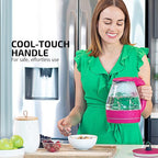 OVENTE Electric Kettle, 1.5L Borosilicate Glass Countertop Water Heater and Boiler for Coffee or Tea, BPA-Free, Auto Shut-Off, Boil-Dry Protection, Removable and Washable Spout Filter, Pink KG83F