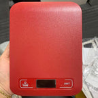 Digital Shipping Scale,Large Panel, Accurate Portable Postal Scale for Packages, Small Business,Kitchen, Food, Handmade, Liquids, and Boutique (Red Battery(10kg/1g))
