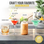 LifeBox 6 Ice Ball Maker Mold - Sphere Ice Mold Makes 6 Crystal Clear Ice Balls - Whiskey Ice Cubes Mold Includes Ice Storage Bag & 4 Whiskey Stones - Round Ice Cube Mold Makes Ice Cube Balls