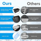 2 x 12 Lbs XXL Ice Molds | Silicon Ice Block Mold for Ice Baths | Cold Plunge Ice Molds | 12 Lb XXL Ice Block Mold | 11" x 7" x 5" Largest Ice Mold Available (2)