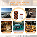 Restaurant Pager System, Long Range Social Distancing Pagers for Restaurants,10 Coaster Beepers with Vibration Flashing Buzzer, Queue Wireless Calling System for Food Truck Church Nursery Coffee Shop