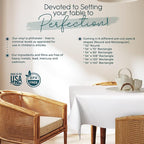 Quality Table Pad Protector, Superior Protection from Spills, Scratches & Heat - Reusable Table Cloth with Cushion Flannel Backing (140" L x 54" W)