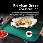 New Star Foodservice 28010 6-Piece Fast Food Tray, 12 by 16-Inch, Assorted Colors