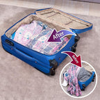 Vacuum Storage Bags 8 Combo (3 Jumbo/3Large/2 Medium), Space Saver Sealer Bags,Plastic Packaging Bags, Airtight Compression Bags for Clothes, Pillows, Comforters, Blankets, Bedding