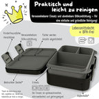 BEARFOOT Kids Lunch Box with Compartments – Compact & Lightweight | Leak-Proof, BPA-Free, Dishwasher & Microwave Safe | Hand-Drawn Design for Preschool, School, Travel (Game Black, 2.75 Cups)