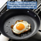 Misen Carbon Nonstick™ Frying Pan – Carbon Steel Pan, Naturally Nonstick No-Coating Surface, Ultra-Durable & Oven-Safe, Induction & Gas Compatible - 8 Inch