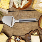 2Pcs Cheese Slicer Handheld, Small Stainless Steel Silver Cheese Peeler Planer Cutter Tools for Block Butter Squares for Kitchen Cooking