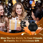 3D Golf Ball Ice Cube Mold 2.5 Inch Large Silicone Round Ice Cube Molds Novelty Golf Ball Gifts Stuff for Cocktails, Bourbon,Brandy, Whiskey Gifts for Men and Women (1, Golf Ball)