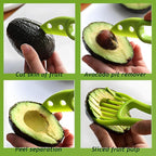 Avocado Slicer Tool 3 in 1, Avocado Pit Remover Kitchen Gadgets, Avocado Corer Tool, Fruit & Avocado Peeler Tools, Green