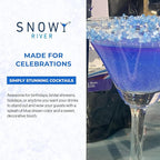 Snowy River Blue Dream, Cocktail & Margarita Sugar Rimmer - Vibrant Naturally Colored Sugar for Cocktail Rimming, Baking & Decorating, Medium Crystal - 80oz