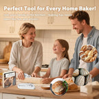 Premium Magnetic Bread Lame & Versatile Bread Scoring Tool - Professional Sourdough Scoring Tool and Lame Bread Tool with 10 Razor Blades & Scoring Patterns Booklet (light gray)