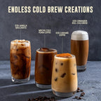 Inspired Coffee Co Snickerdoodle Flavored Cold Brew Coarse Ground Coffee Beans - Medium Roast - Low Acid Coffee Smoother Taste - 100% Arabica - 12 oz. Resealable Bag