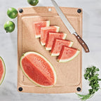 Epicurean All-in-One 19.5" × 14.5" Cutting Board in Natural