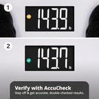 Greater Goods Digital AccuCheck Bathroom Scale for Body Weight, Capacity up to 400 lbs, Batteries Included, Pearl Gray