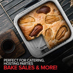 Aluminum Pans 8x8 Disposable Foil Pans (20 Pack) - 8 Inch Square Pans - Tin Foil Pans Great for Cooking, Heating, Storing, Prepping Food