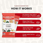 Flame-Free Catering Heat Pads & Buffet Kits – Sustainable Natural Mineral Food Warming Solution for Full & Half Pans (Party Kit/Pack of 8)