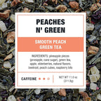 Tiesta Tea - Peaches N' Green Cold Brew, Loose Leaf, Smooth Peach Green Tea, Premium Medium Caffeinated Iced Drink, Cold Brew Packets, Makes 64 oz of Pitcher Per Bag (Pack of 10)