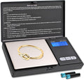 Smart Weigh SWS600 Elite Pocket Sized Digital Gram Scale,Jewelry Scale,Gram Scale,Nutrition Kitchen Scale, School Scale with Slim Design 600 x 0.1g, Black