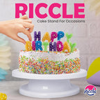 Riccle 94 pcs Cake Decorating Kit with Cake Turntable - Includes 50pcs 12 Inch Disposable + 2 Reusable Piping Bags and Tips Set, 24 Icing Piping Tips, 2 Spatulas, 3 Icing Comb Scraper, 6 Cake Liners