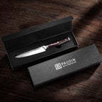 PAUDIN Kitchen Utility Knife 5 Inch, Damascus Chef Knife Japanese Kitchen Knife VG10 High Carbon Stainless Steel
