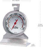 CDN Oven Thermometer ProAccurate®, Easy-to-Read 2"" Dial, Stainless Steel Housing, Temperature Zones, Stand or Hang, Monitor Oven Temperatures, NSF Certified - DOT2