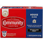 Community Coffee House Blend 12 Count Coffee Pods, Medium-Dark Roast, Compatible with Keurig 2.0 K-Cup Brewers, Box of 12 Pods (Pack of 2)