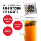 Tiesta Tea - Lemon Black Cold Brew, Loose Leaf, Lemon Citrus Black Tea, Premium High Caffeinated Blend, Cold Brew Packets, Makes 64 oz of Pitcher Per Bag (Pack of 10)