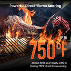 Z GRILLS 600D Wood Pellet Grill – 8-in-1 BBQ Smoker with PID 2.1 Controller, 572 sq in Cooking Area for Outdoor Grilling and Smoking, Huge Storage Cabinet Side Shelf with Tool Hooks