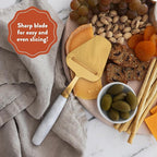 White Marble Cheese Plane/Slicer, Handheld